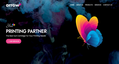 arrow premium website designed by Fenix advertising, best website designing compny in kannur