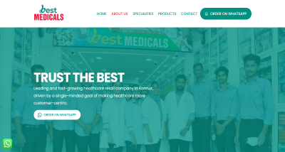 best medicals website designed by Fenix advertising, best website designing compny in kannur